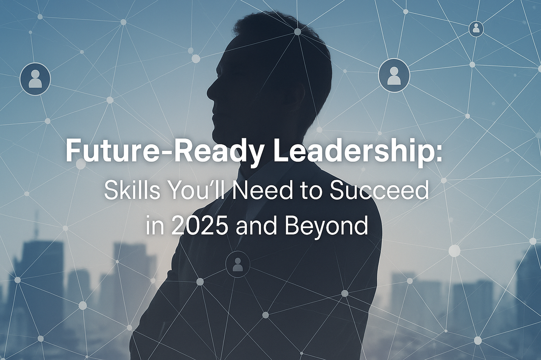 Digital network overlay with leader silhouette