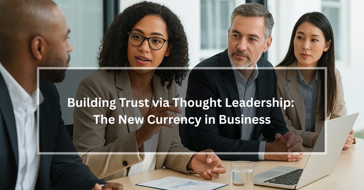 Building Trust via Thought Leadership: The New Currency in Business