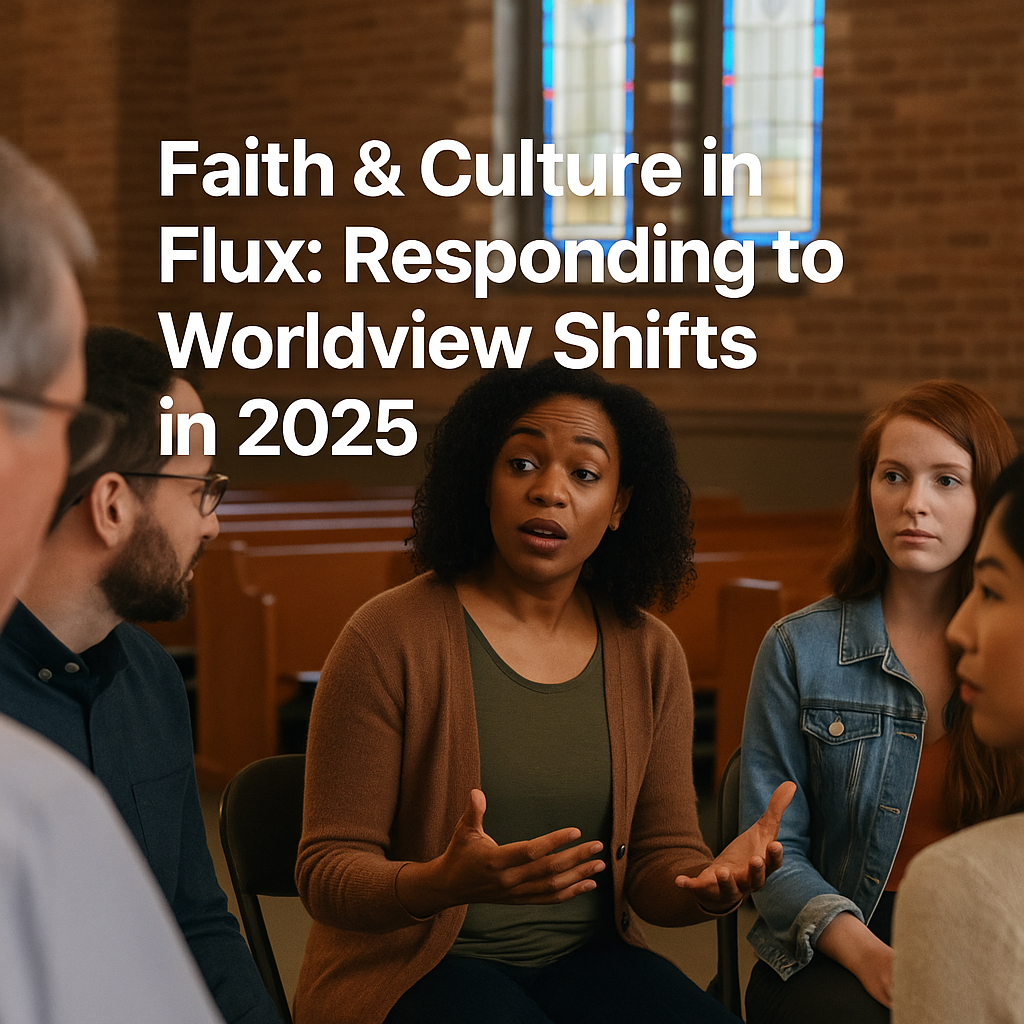 Christian leaders discussing faith and culture worldview shifts in 2025.