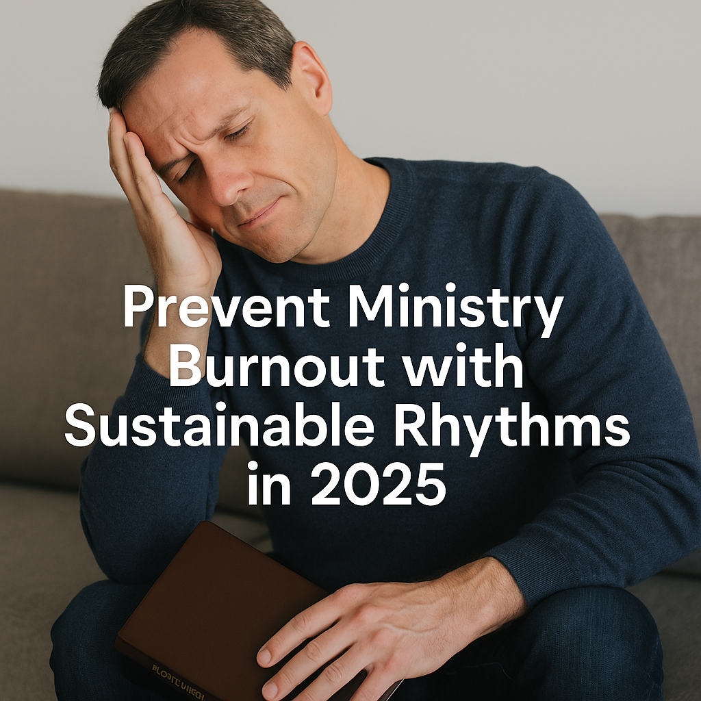 Pastor finding renewal through prayer to prevent ministry burnout.