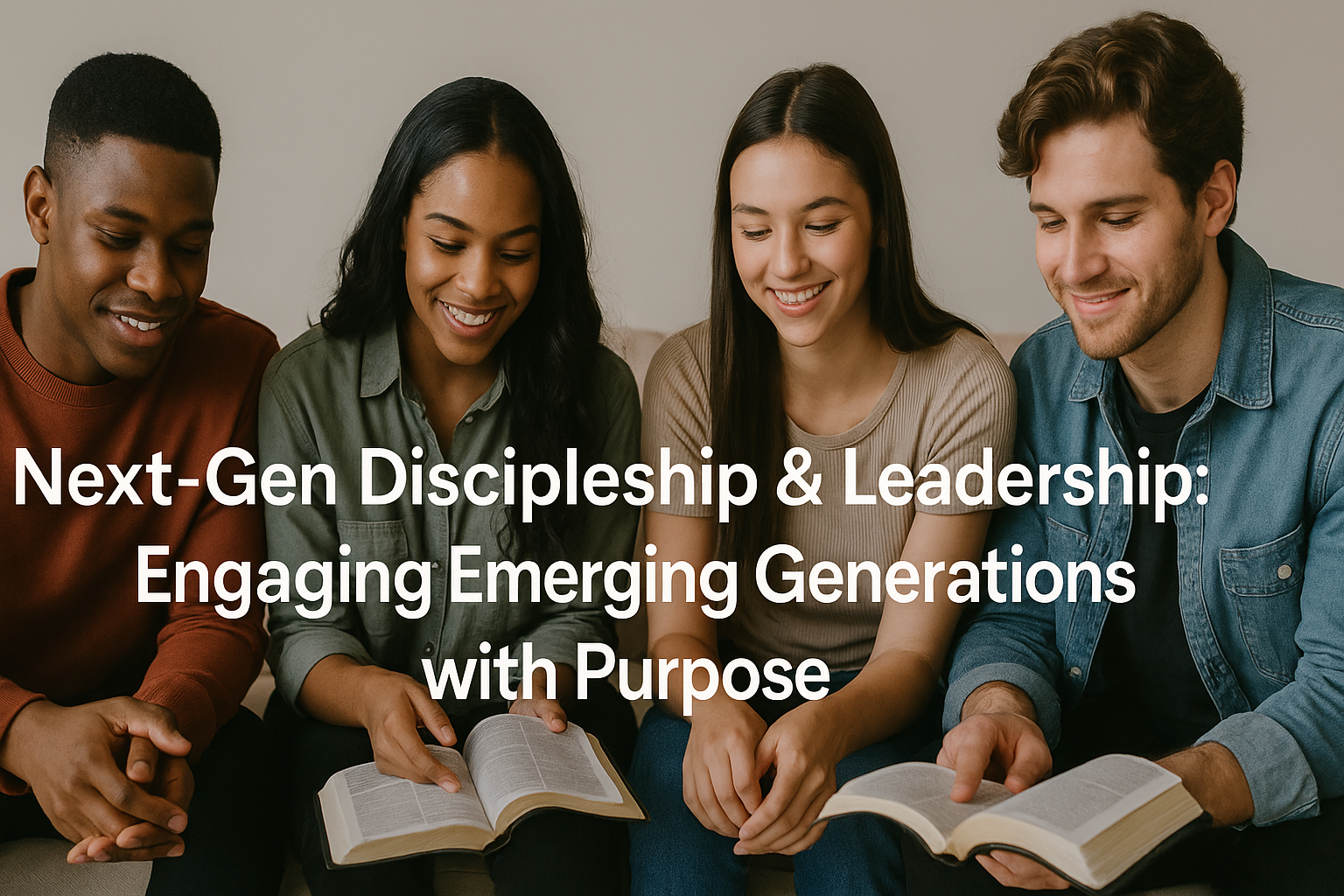 Next-gen church discipleship and leadership discussion.