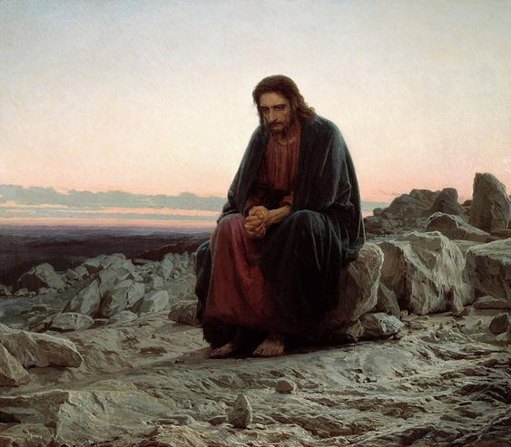 Christ in the Wilderness, Ivan Kramskoi (1837-1887)