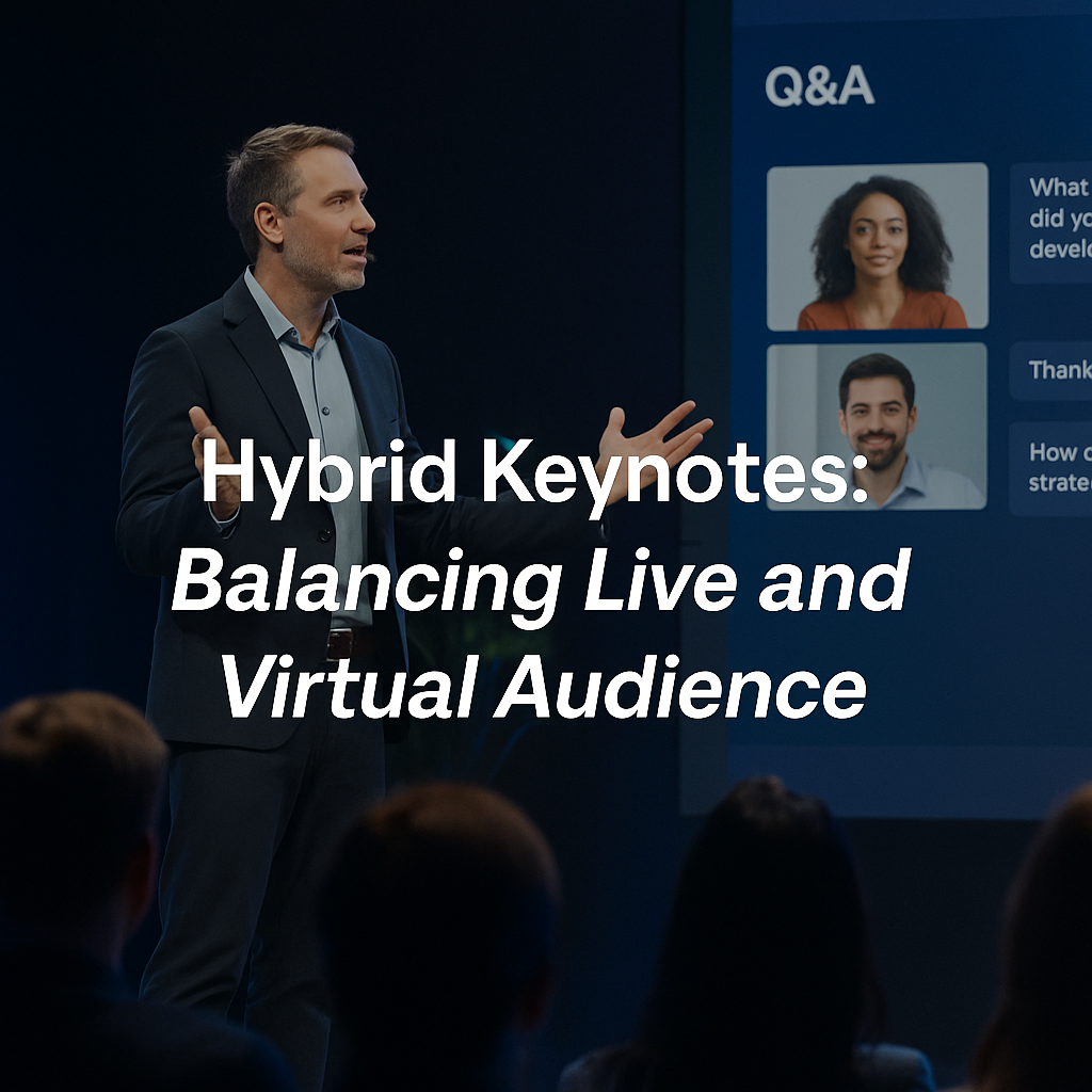Hybrid Keynotes: Balancing Live and Virtual Audience