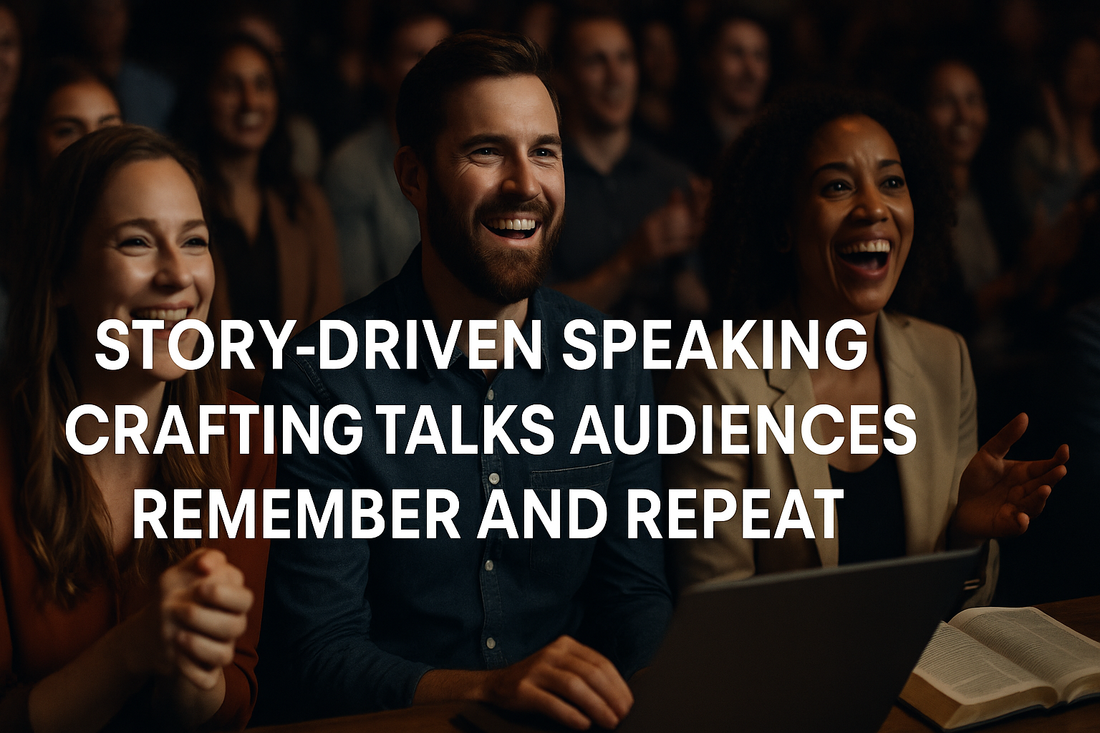 Audience moved by powerful story during speech