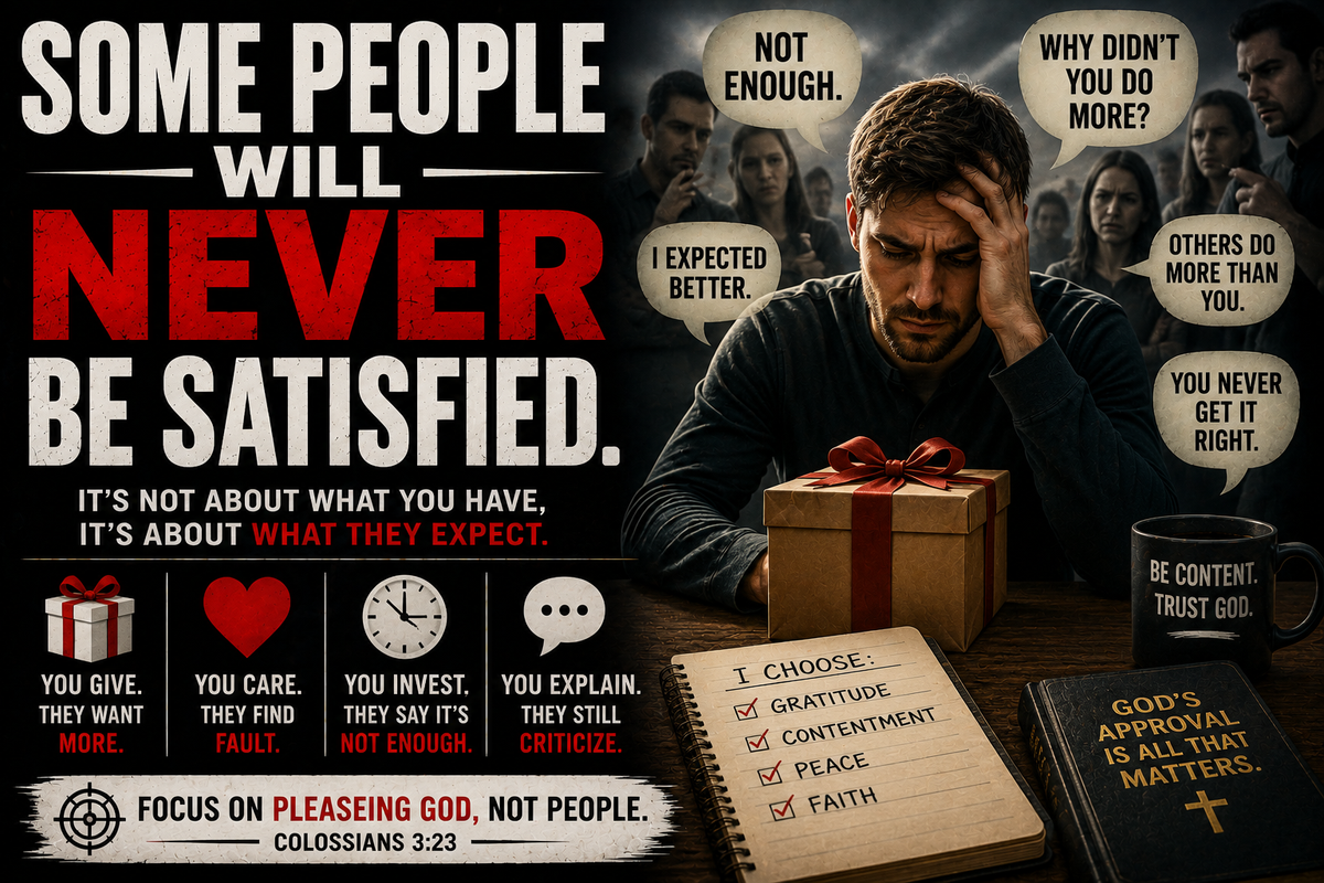 Some People Will Never Be Satisfied