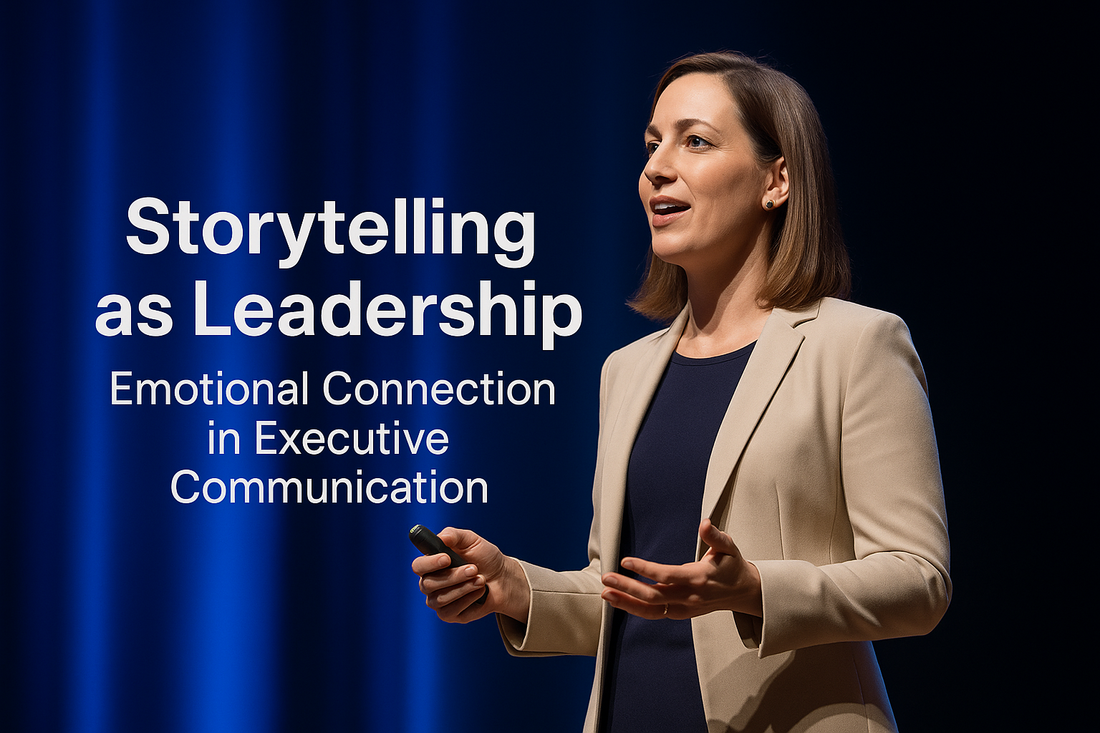 Leader inspiring team with authentic story during a keynote presentation