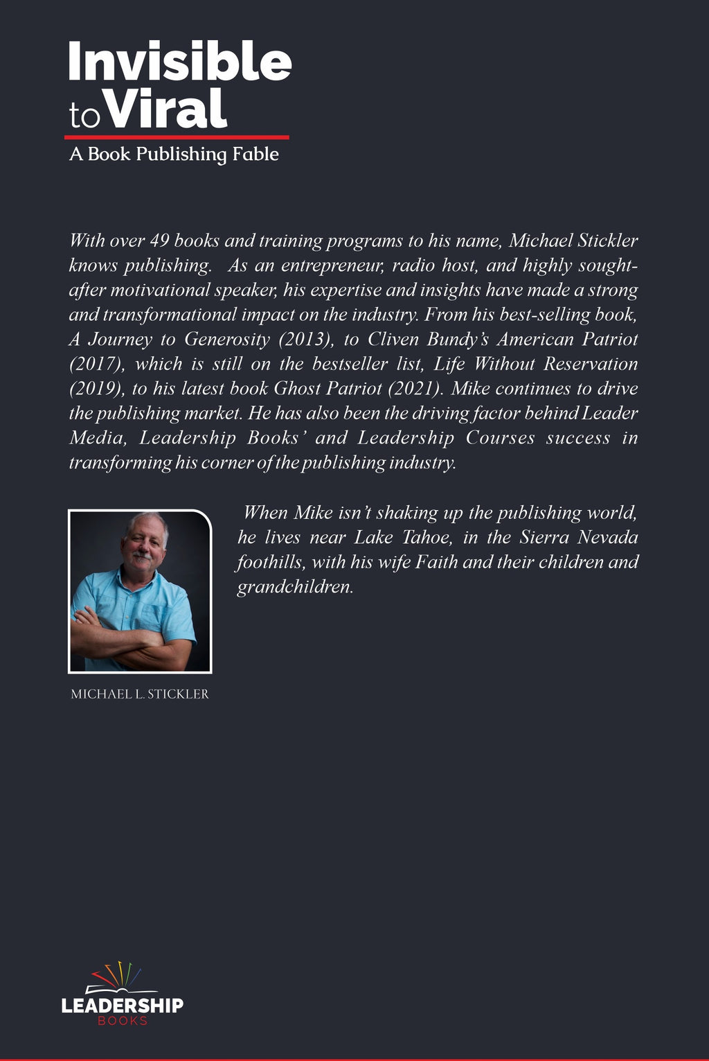 Cover of Invisible to Viral Study Guide – Christian digital strategy workbook by Michael Stickler