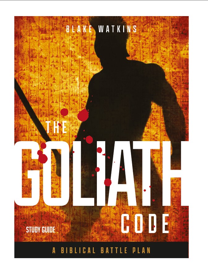 Cover of The Goliath Code Study Guide – Christian Bible study on faith and spiritual warfare.