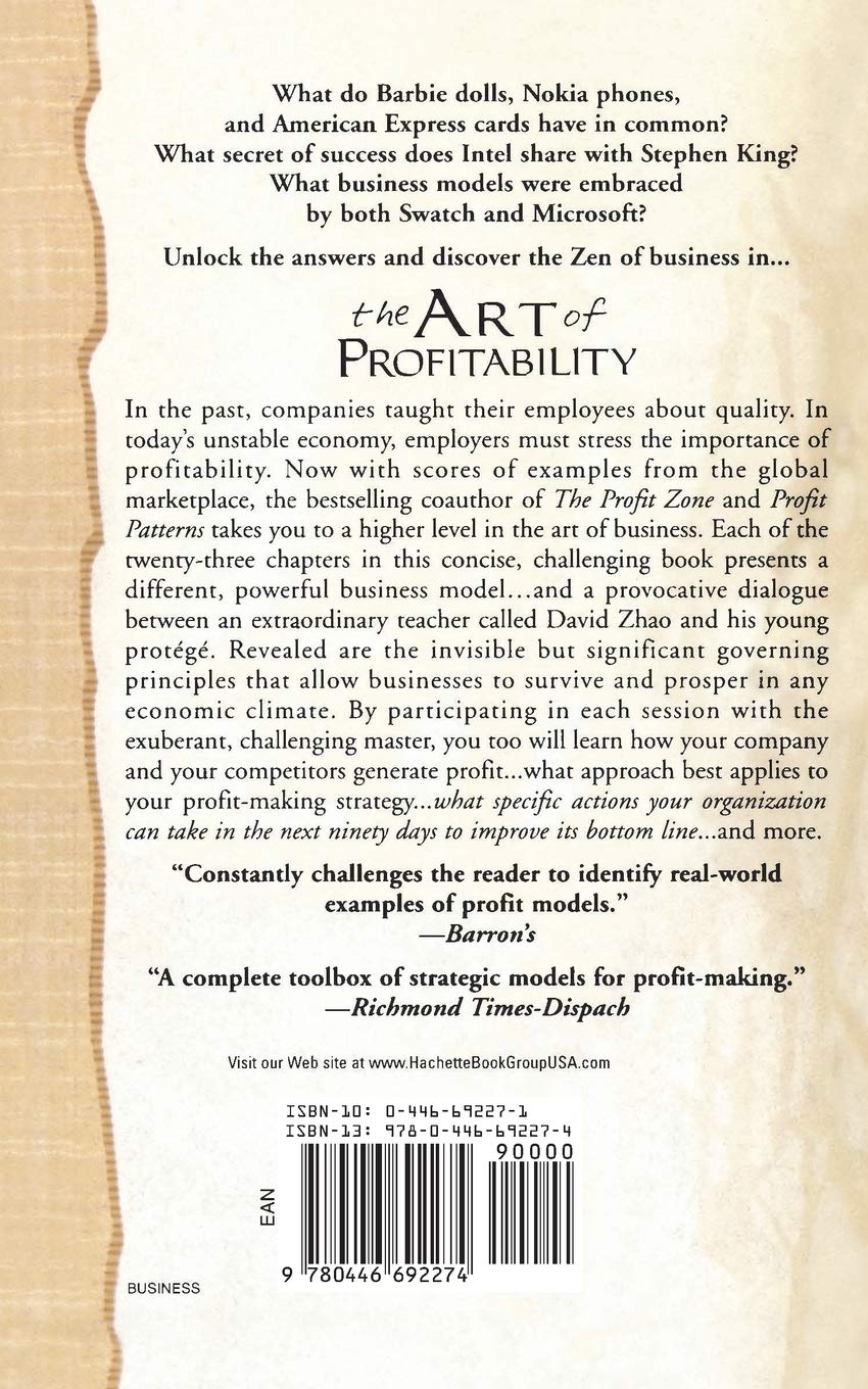 The Art of Profitability Paperback
