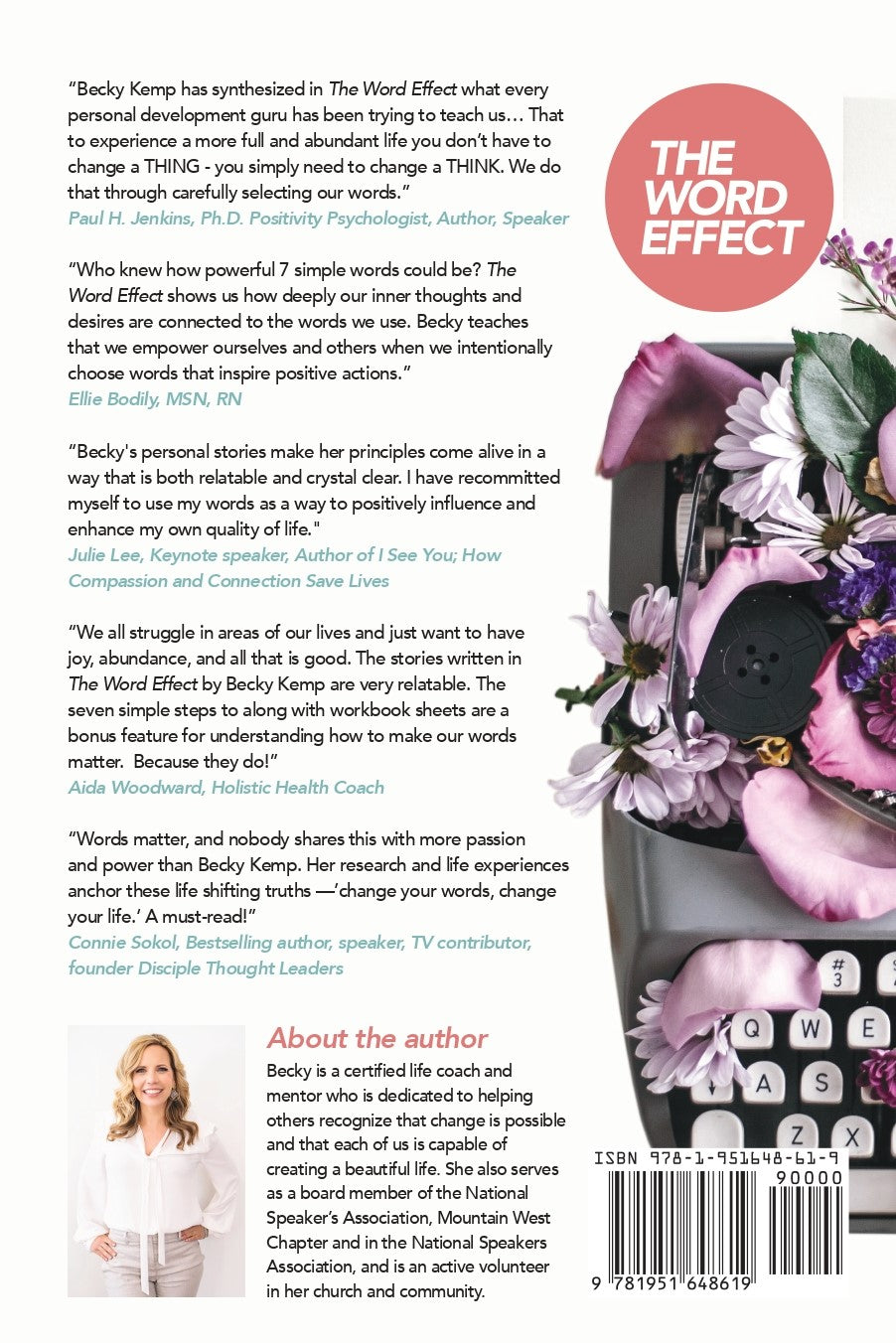 Cover of The Word Effect by Becky Jane Kemp – Christian leadership book on mindset and language.