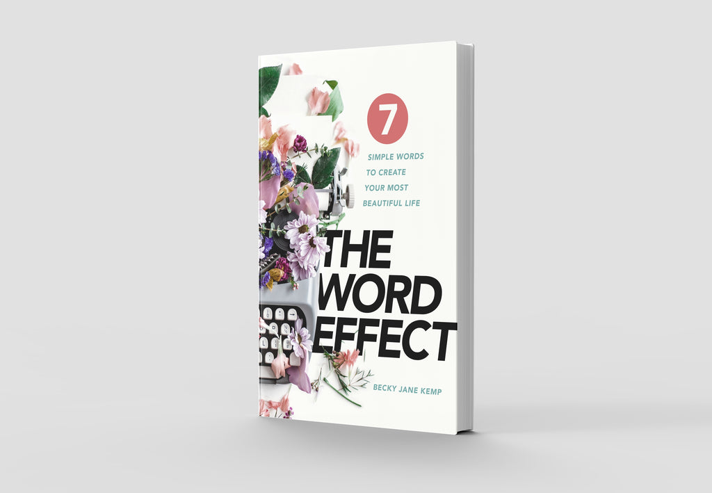 Cover of The Word Effect by Becky Jane Kemp – Christian leadership book on mindset and language.
