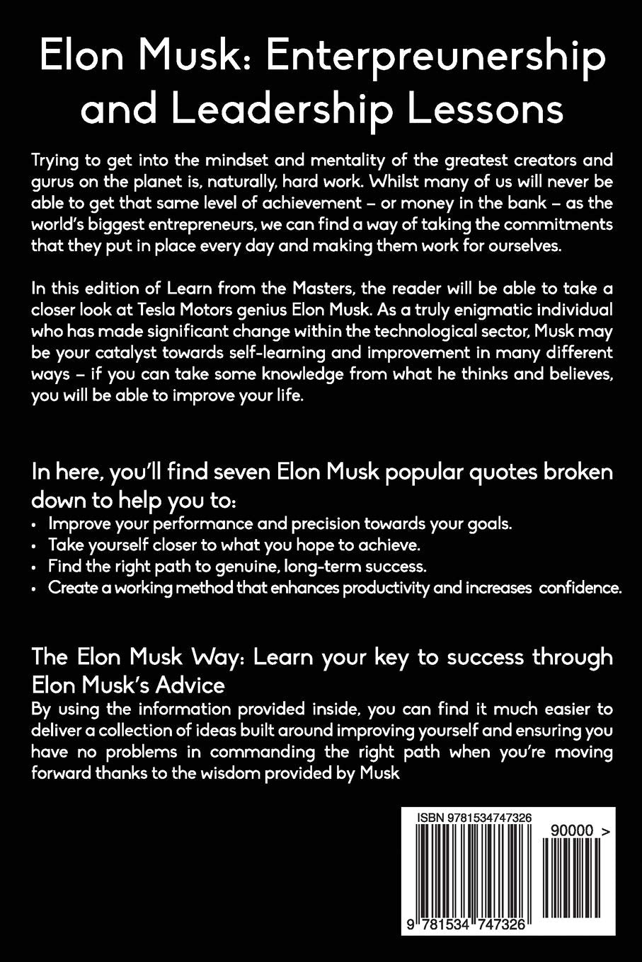 Elon Musk: Learn From The Masters