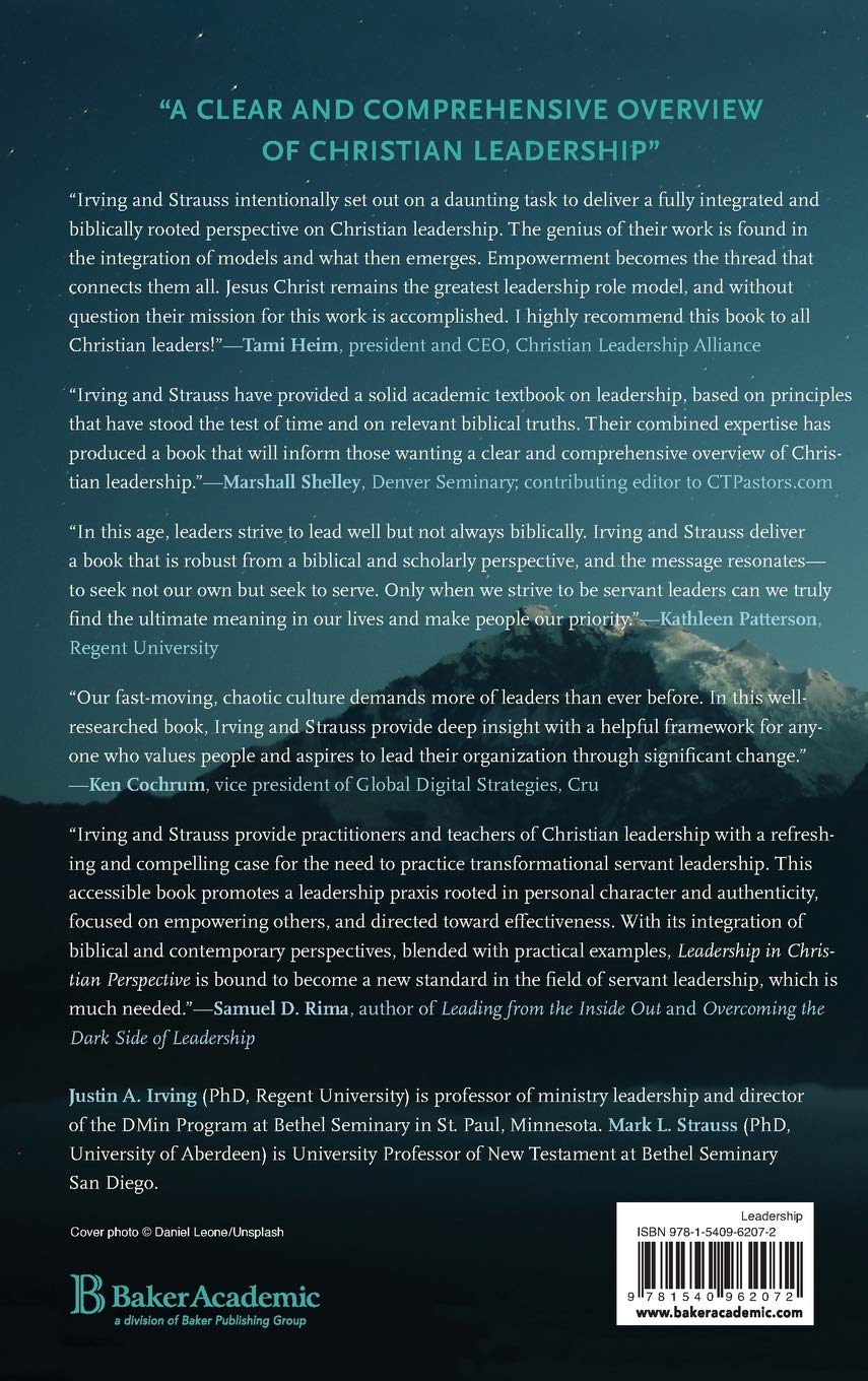 Leadership In Christian Perspective: Biblical Foundations