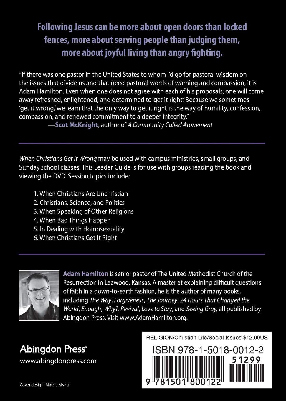 When Christians Get It Wrong, Leader Guide
