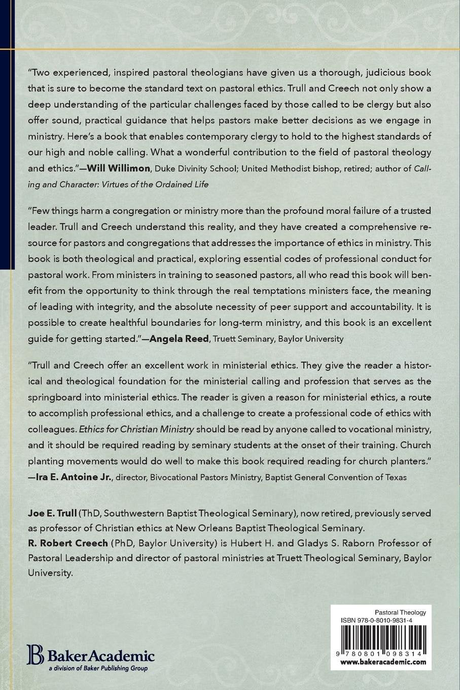 Ethics For Christian Ministry: Moral Formation For Twenty-First-Century Leaders