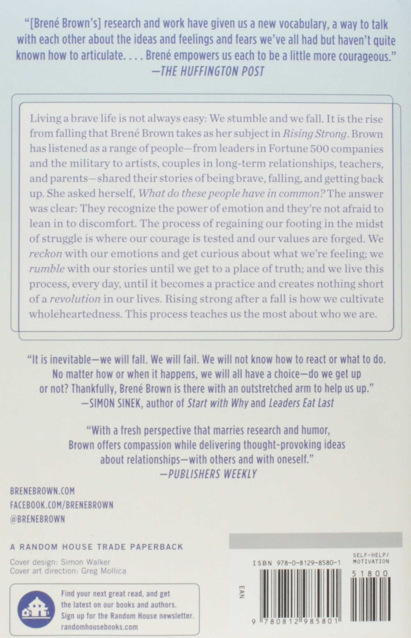 Rising Strong: How the Ability to Reset Transforms the Way We Live, Love, Parent, and Lead