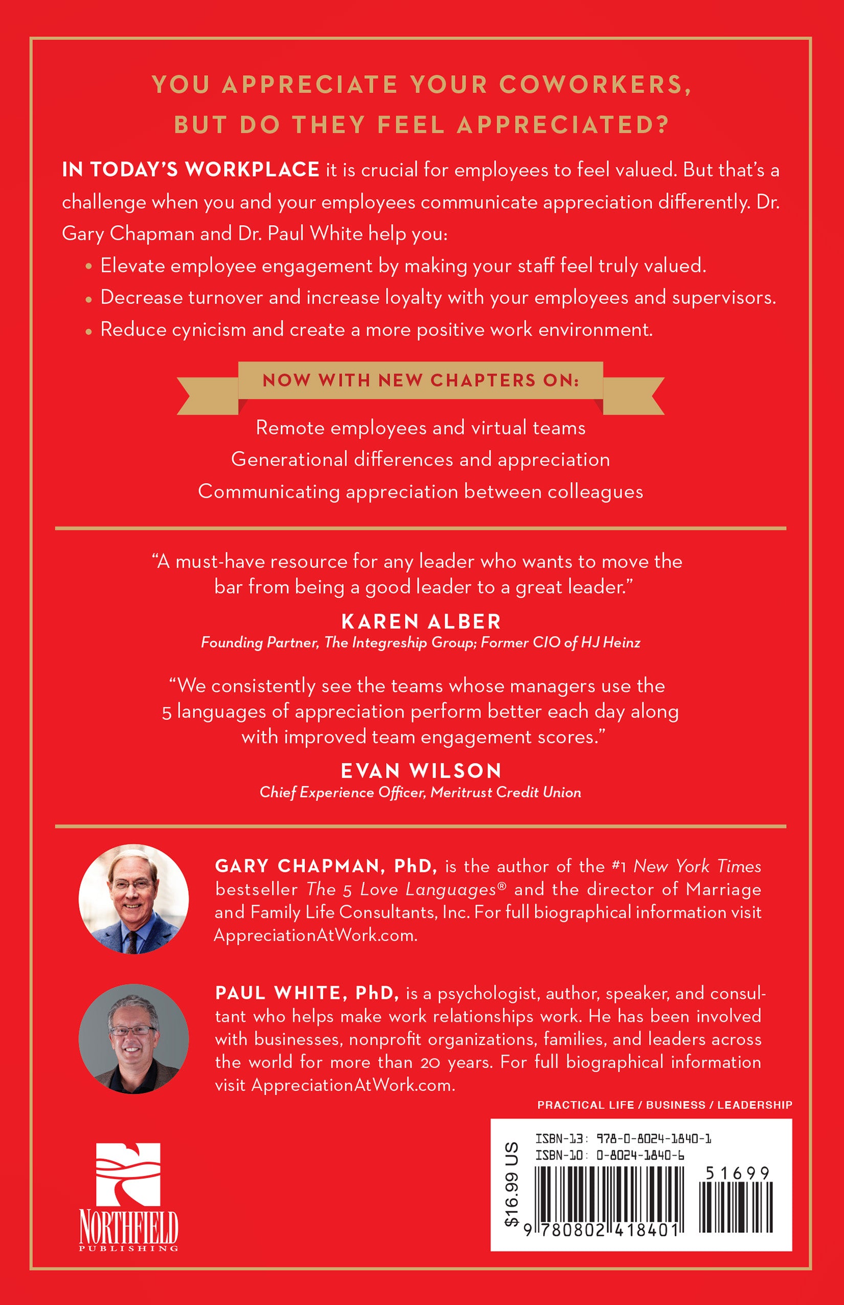 The 5 Languages of Appreciation in the Workplace: Empowering Organizations by Encouraging People