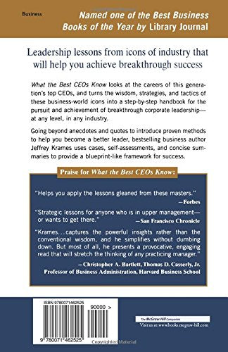 What The Best CEOs Know: 7 Exceptional Leaders And Their Lessons For Transforming Any Business