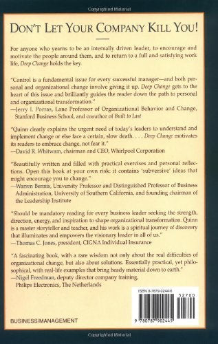 Deep Change: Discovering The Leader Within (Jossey-Bass Business & Management)
