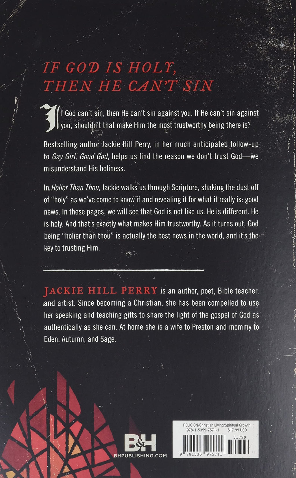 Holier Than Thou Back