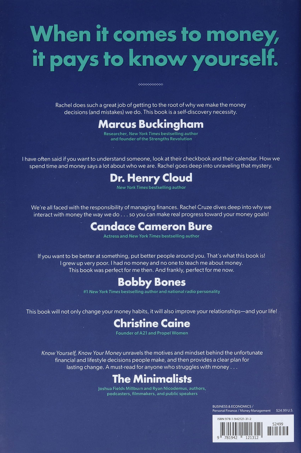 Know Yourself, Know Your Money Back