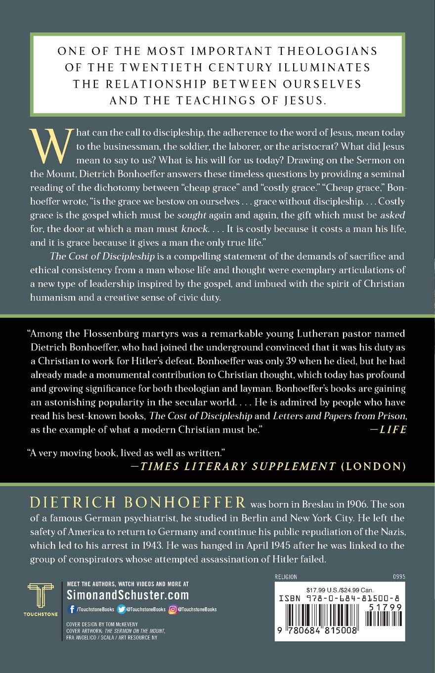 The Cost of Discipleship B