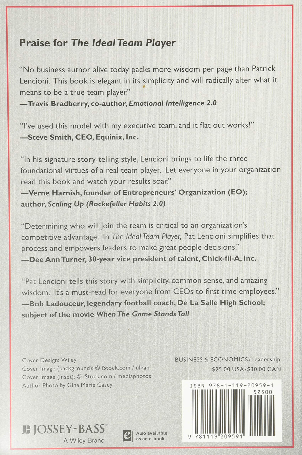 The Ideal Team Player: How to Recognize and Cultivate The Three Essential Virtues (J-B Lencioni Series)