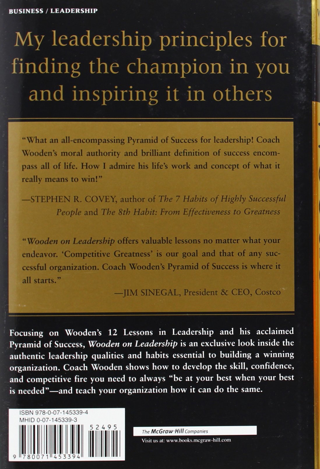 Wooden on Leadership: How to Create a Winning Organization